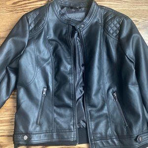 Black Faux Leather Jacket